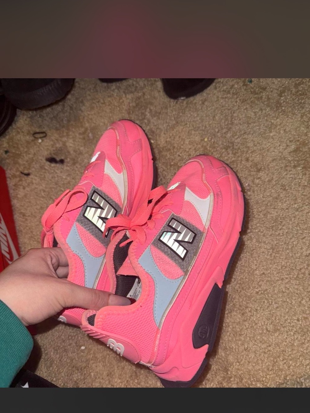 New Balance Pink and Gray Women's Sneakers